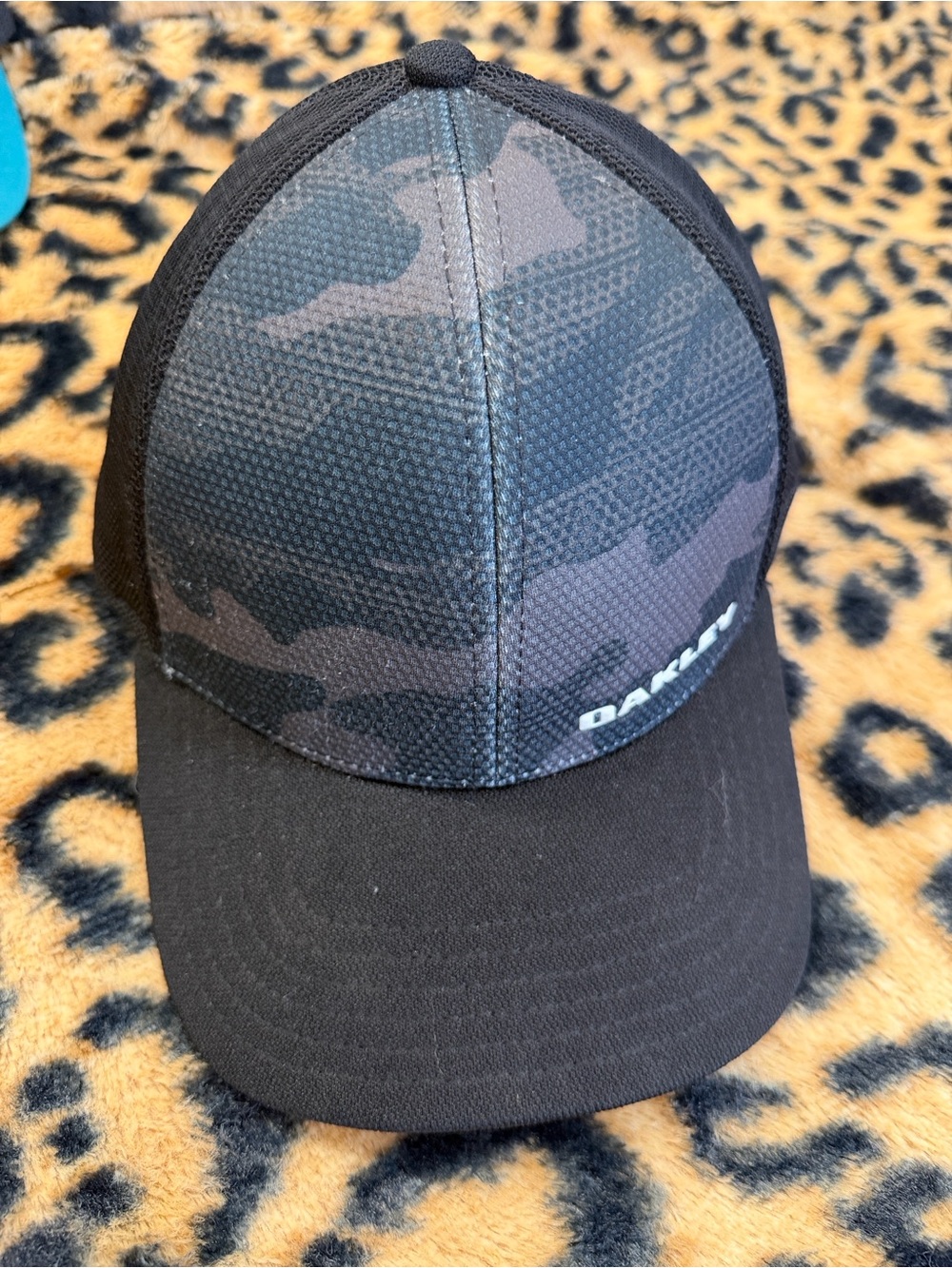 Oakley Black Camo Mesh Trucker Hat